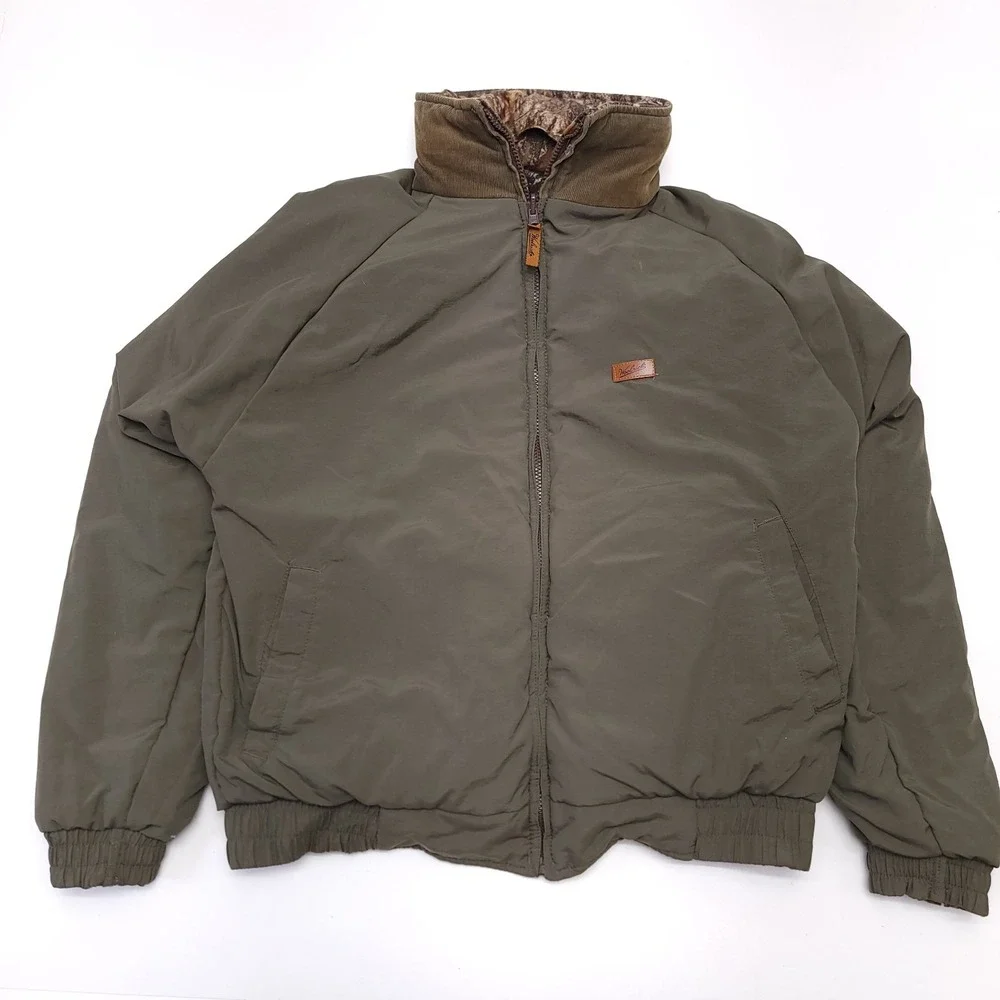 WOOLRICH MG3 Men's Medium Reversible Camo Hunting Jacket w/hood GUIDE COLLECTION